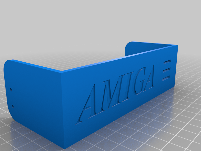Amiga tower 5.25" blank with logo and A1200 LED openings