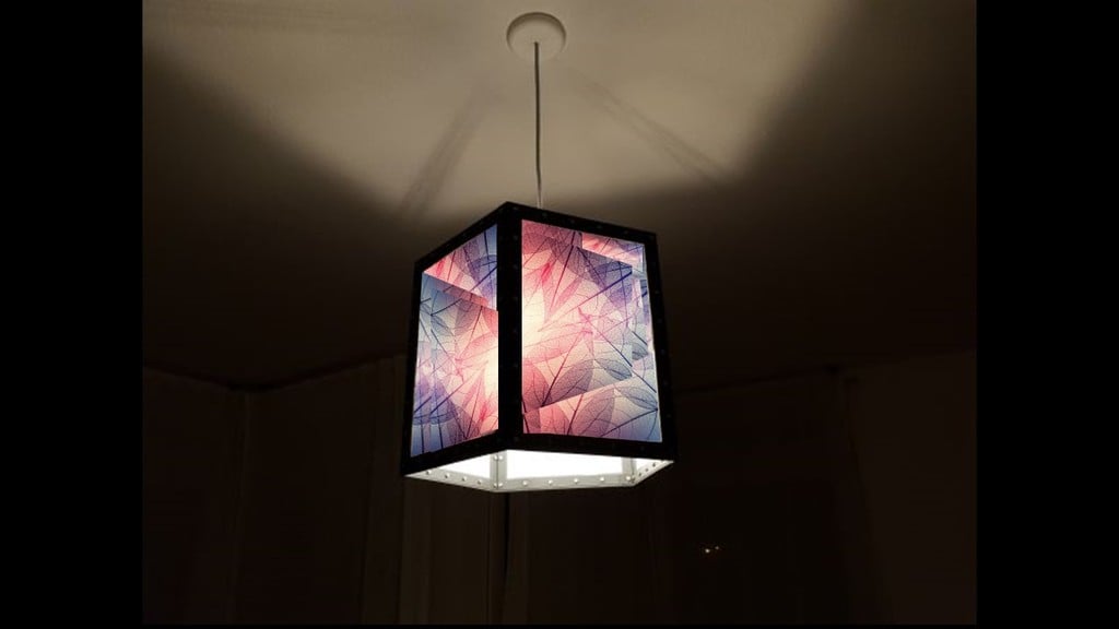 Lamp shade paper frame