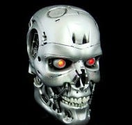 T-800 Terminator Skull High Res No Stand