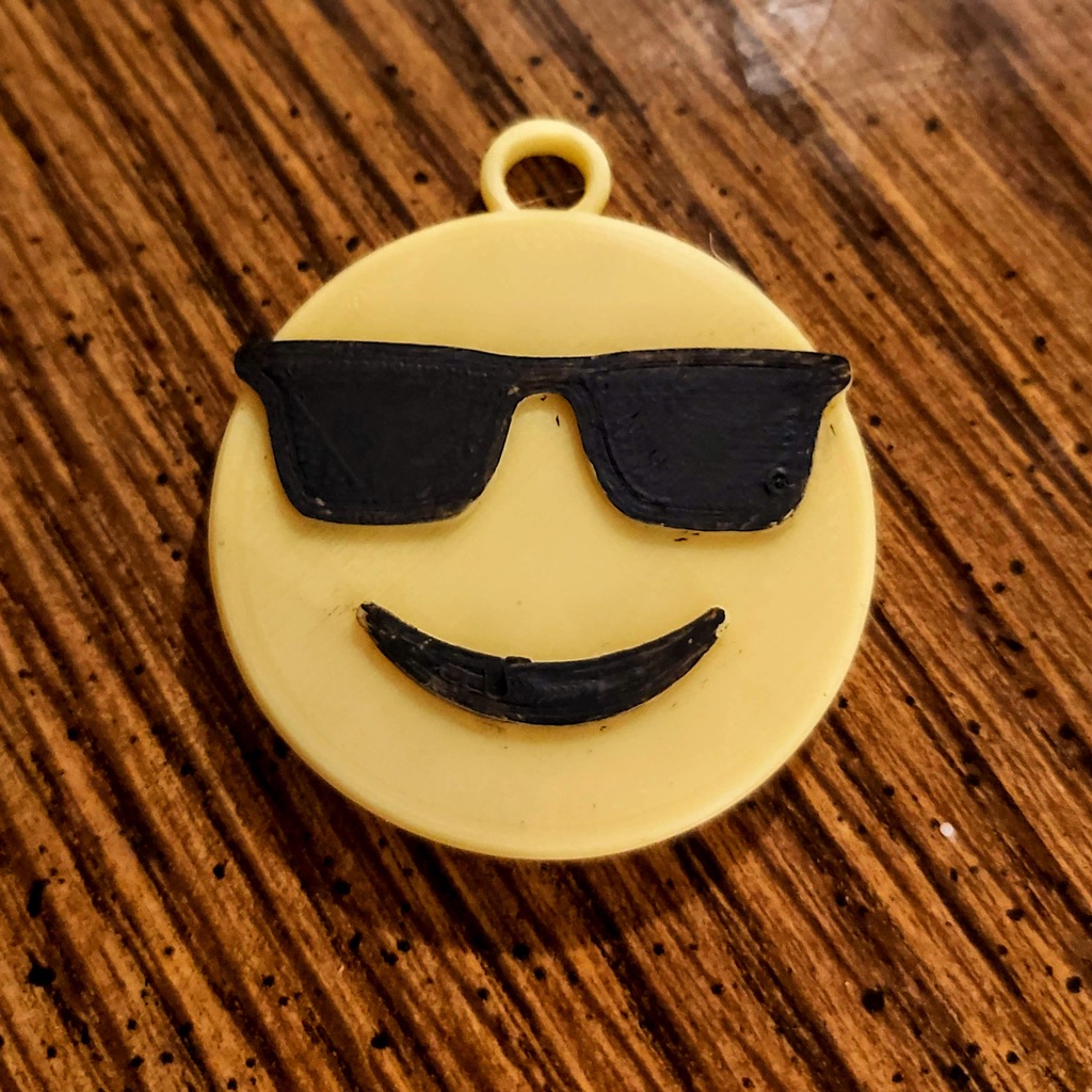 Sunglasses Emoji Pendant/Keychain