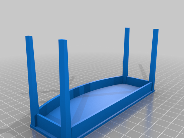 FICHIER pour imprimante 3D : salon - bibliothèque - salle a manger  - Page 2 Featured_preview_Bow_Front_Table_tapered_legs_1-12_Scale