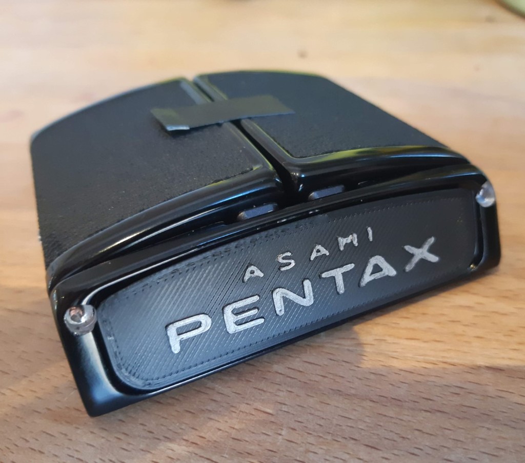 Pentax 67 6x7 finder name plate