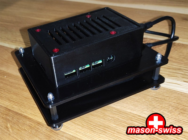 Raspberry Pi Case for NAS with Minirack, openmediavault