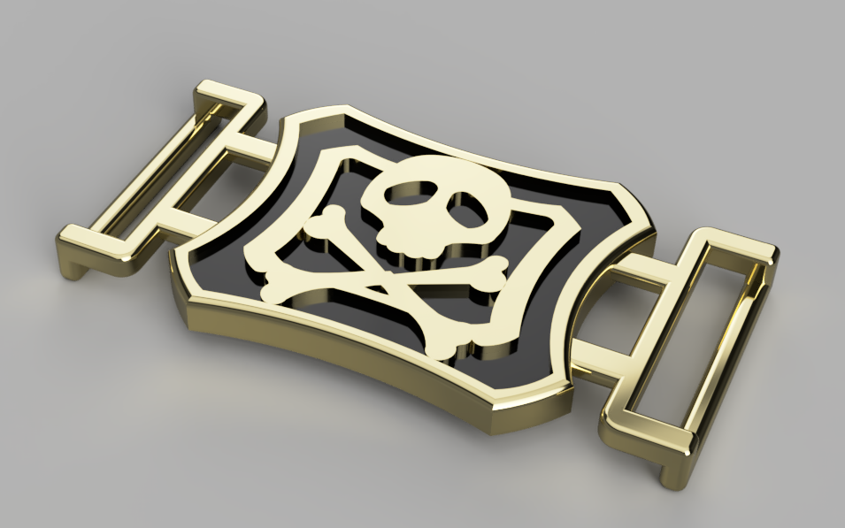 Captain Harlock Space Pirate Belt Buckle