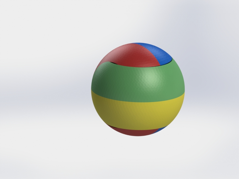 Hemi-demi-sphere with corner support tabs