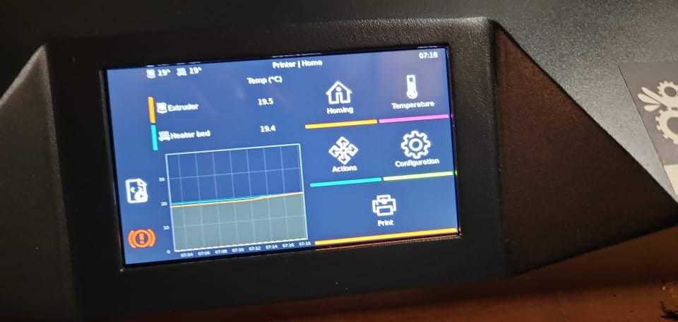 Ender 7 WaveShare 4.3 inch DSI LCD Touchscreen Mount
