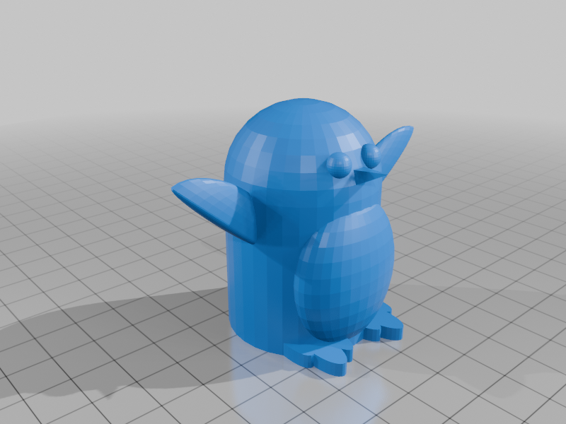 Scary penguin