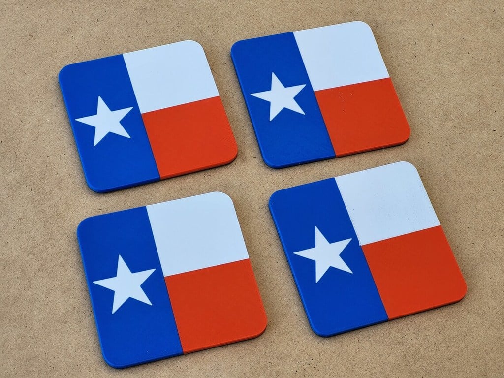 Drink Coasters - Texas State Flag