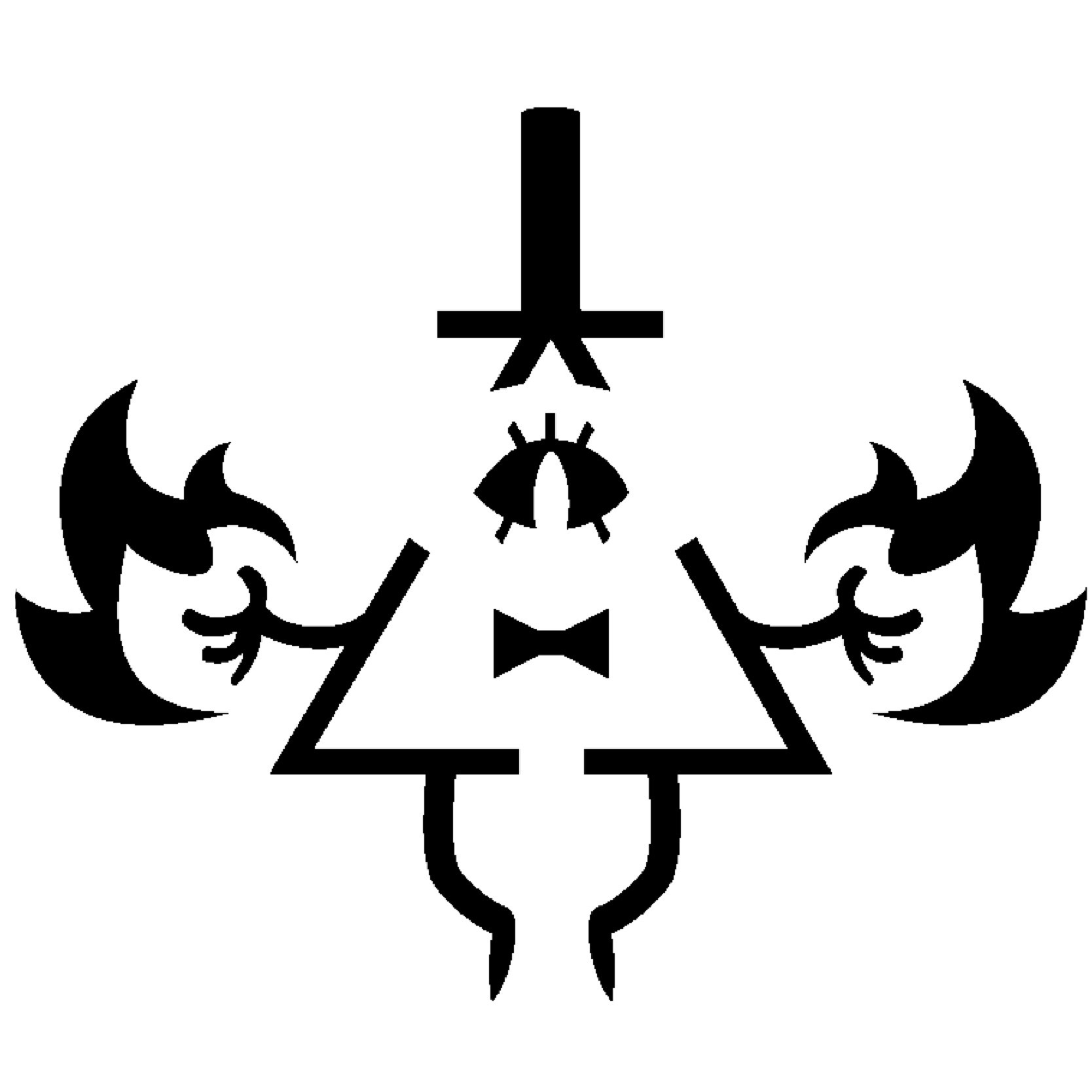 Bill Cipher stencil