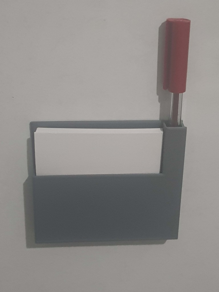 Magnetic Note Card and Pen Holder
