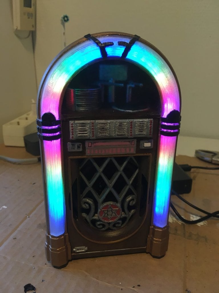 Jukebox with Neopixel Lights