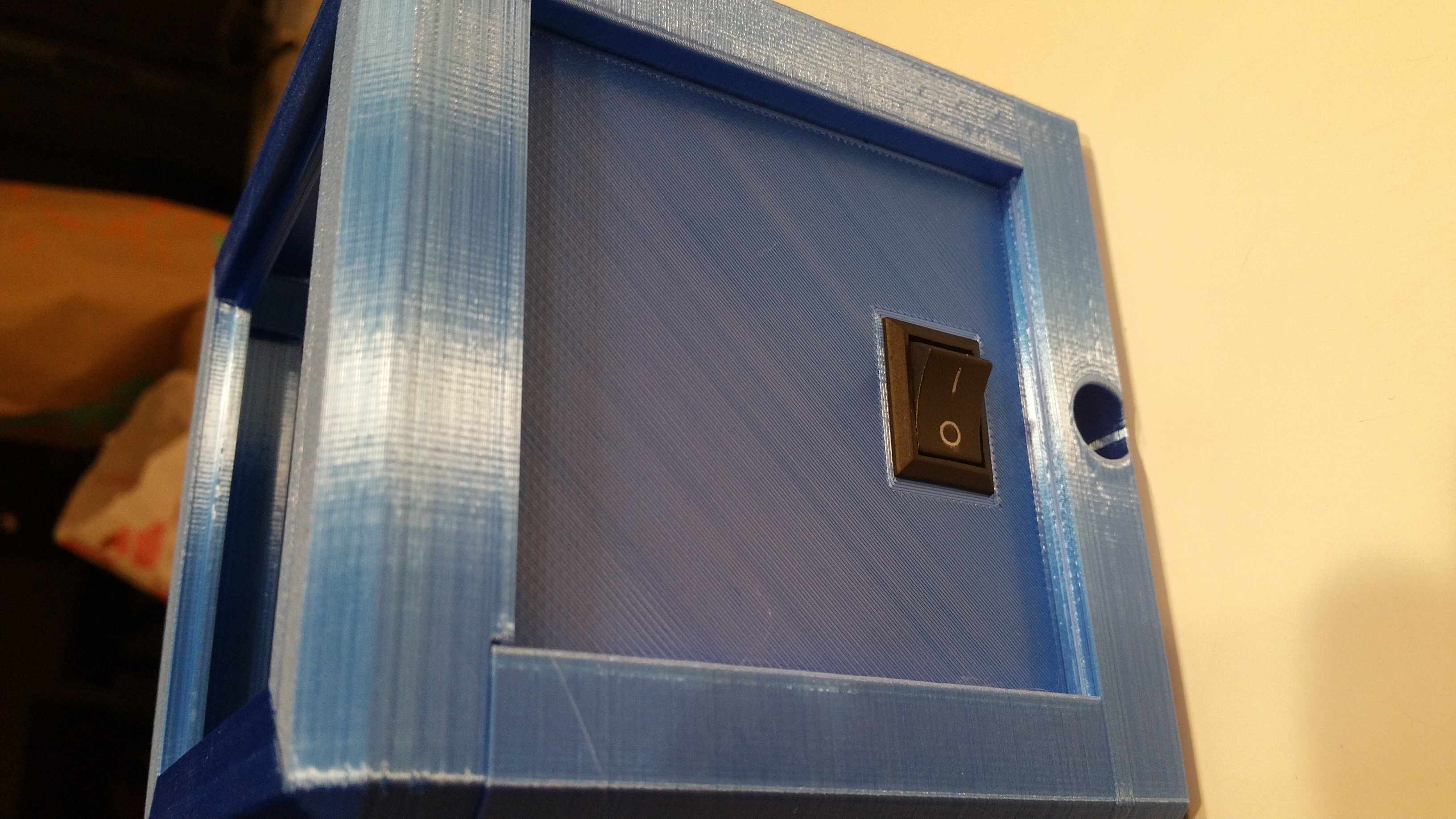 litho lamp back panel with switch