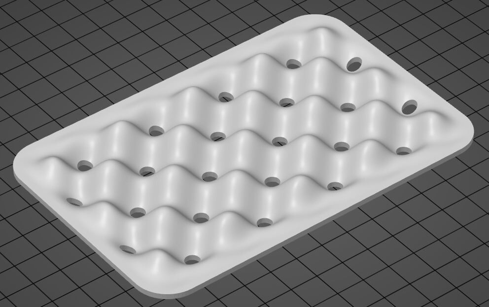 Parametric Wavy Soap Dish