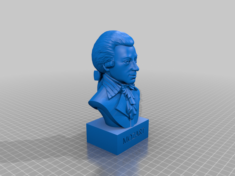 Wolfgang Amadeus Mozart Bust Statue