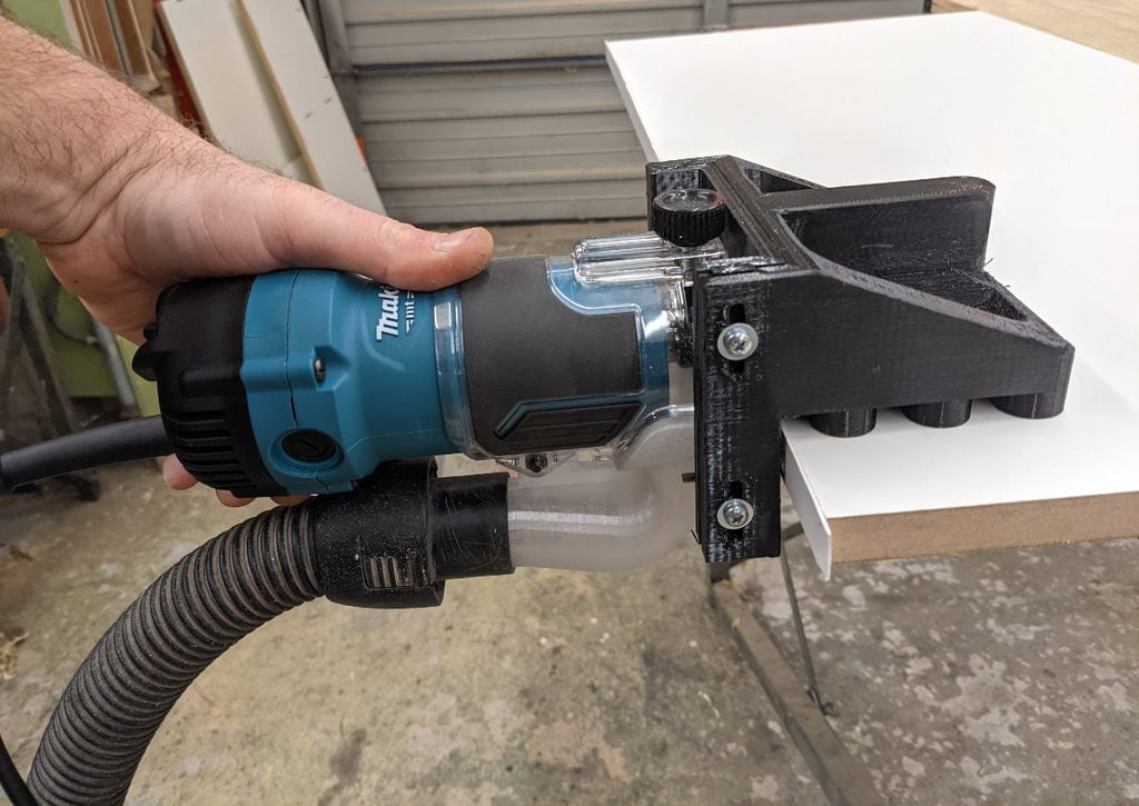 Makita Laminate Trimmer attachment and dust collector for M3700B