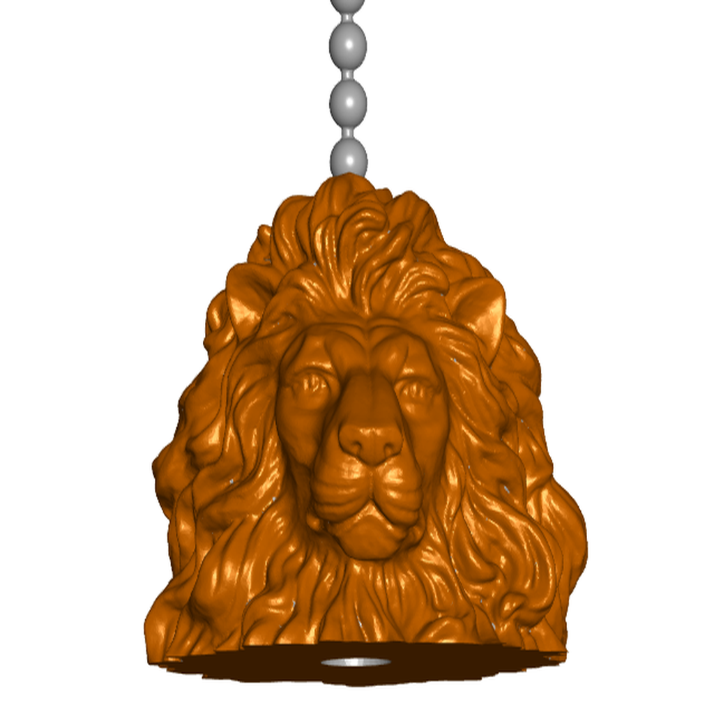 Lion Pull Ball Chain, Keychain Knob | Handle | Fob | Finials
