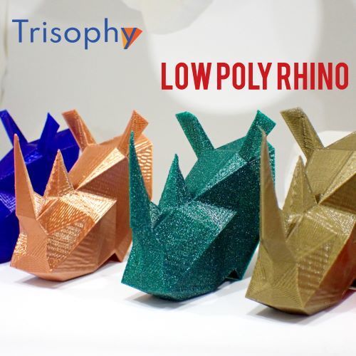 Low poly rhino