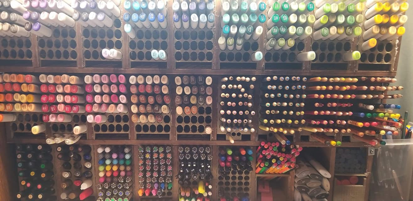 Custom Marker, Pen & Pencil Storage Insert System. Copic