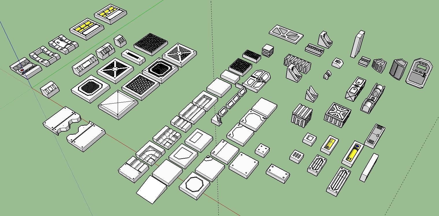 Tiles for Space Game Scenery