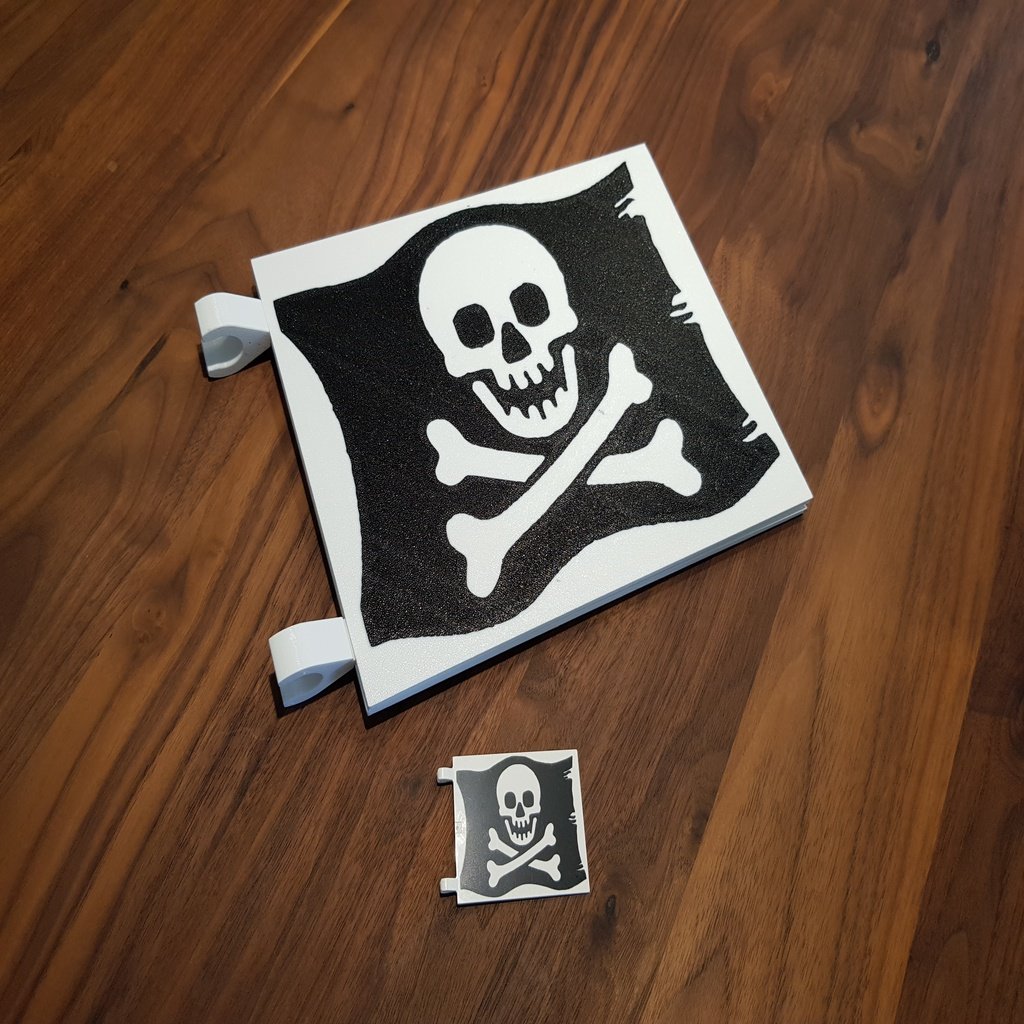 LEGO Pirate Flag - Jolly Roger (Multi Color)