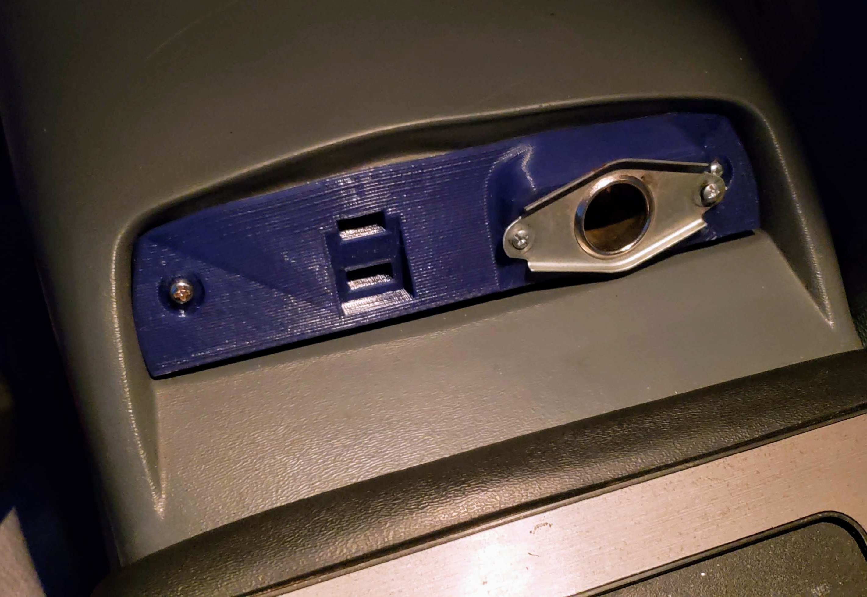 Electronics cover for the center console on a Pontiac Fiero