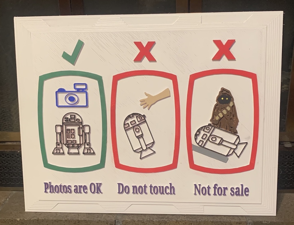 Droid display sign