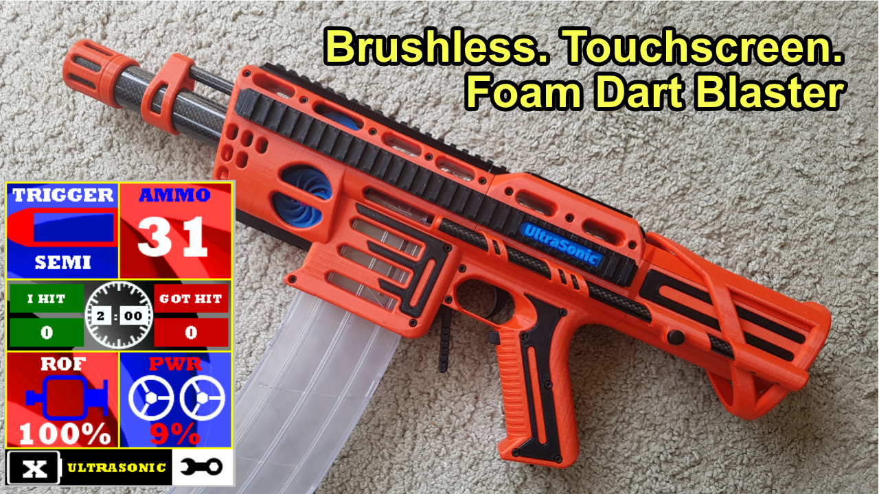 Talon "UltraSonic" a Brushless, Touchscreen Foam Dart Blaster 2