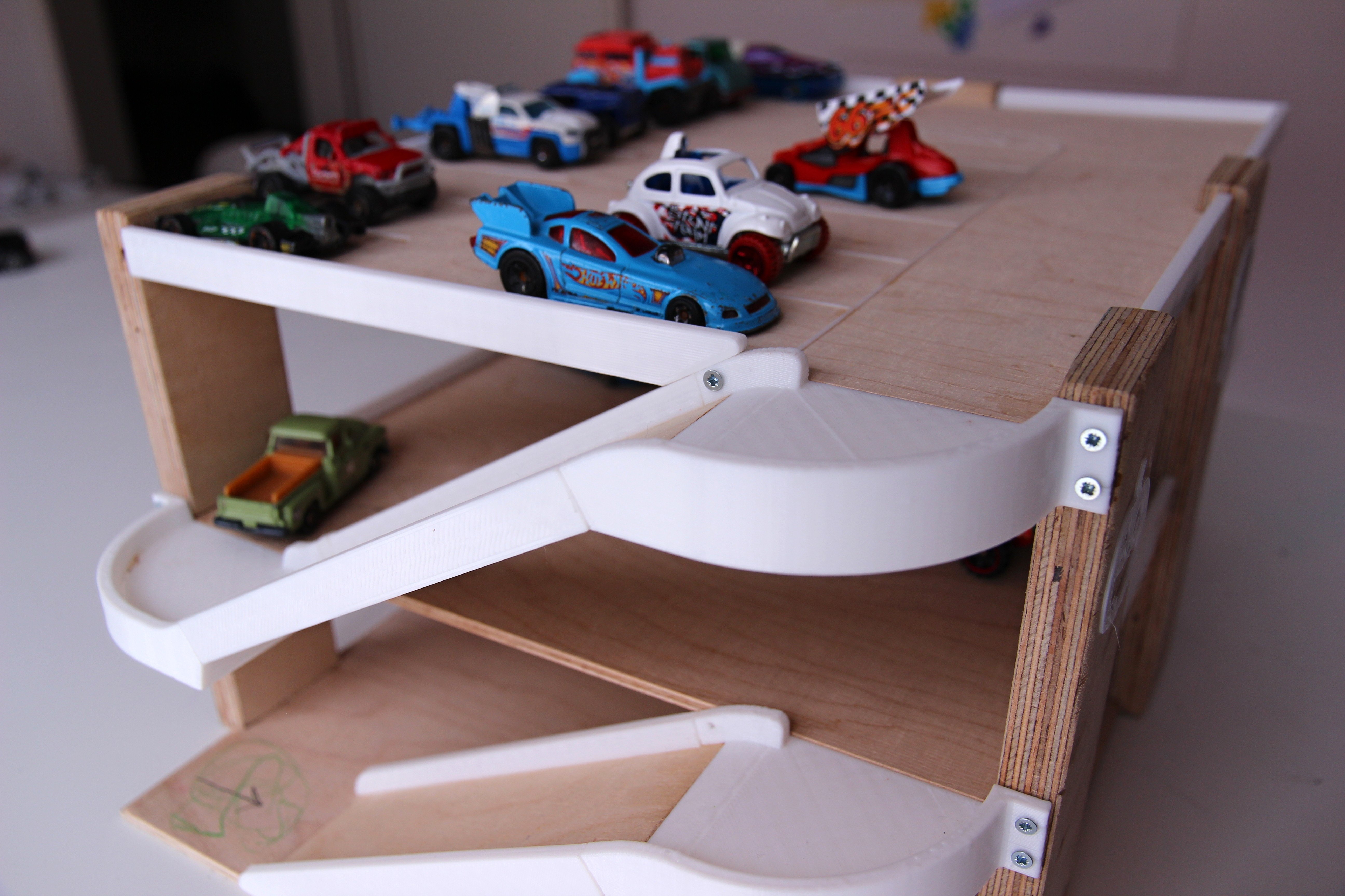 Toy cars garage