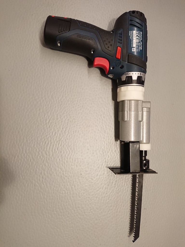 Saw adapter for Bosch FlexiClick cordless drill