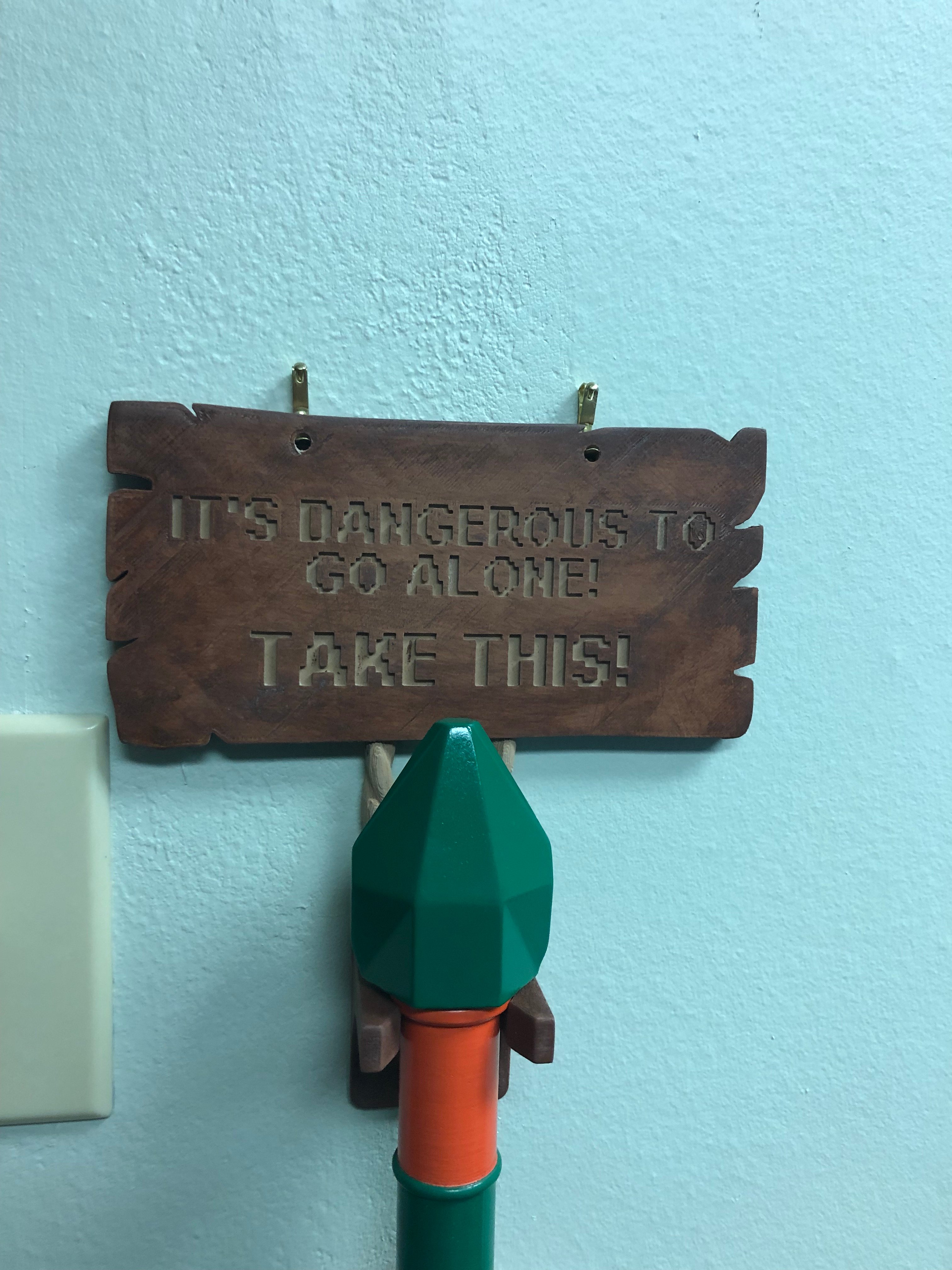 Legend of Zelda Wooden Sword Display Hanger