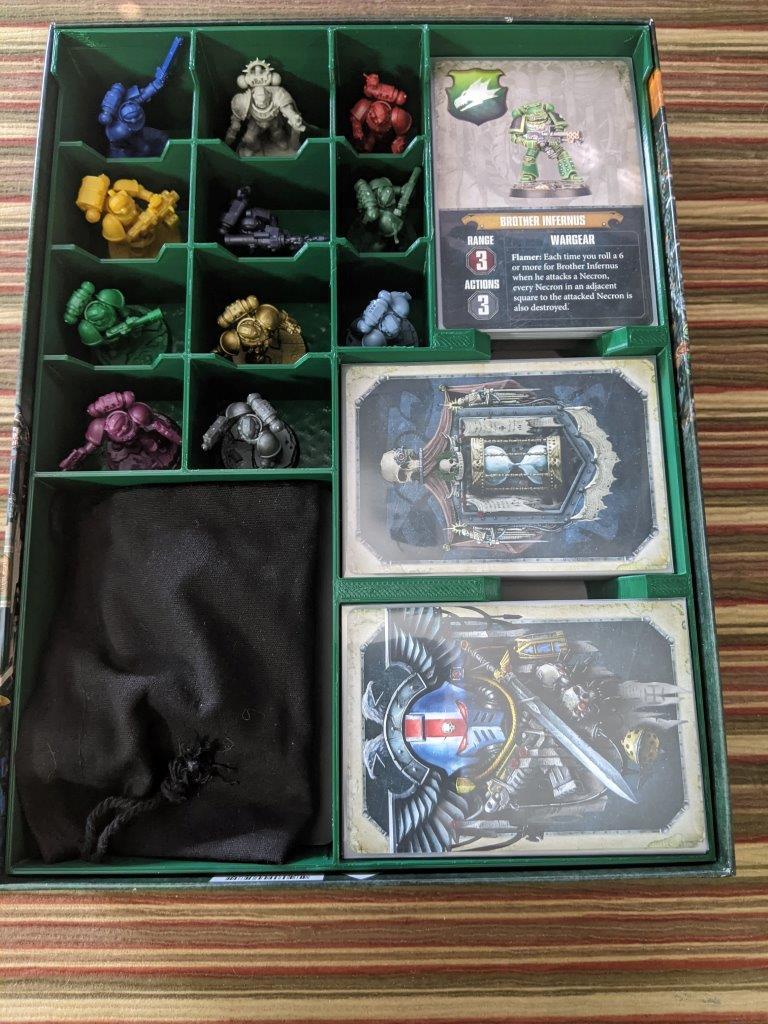 Space Marine Adventures - Labyrinth of the Necrons + Expansions Organizer