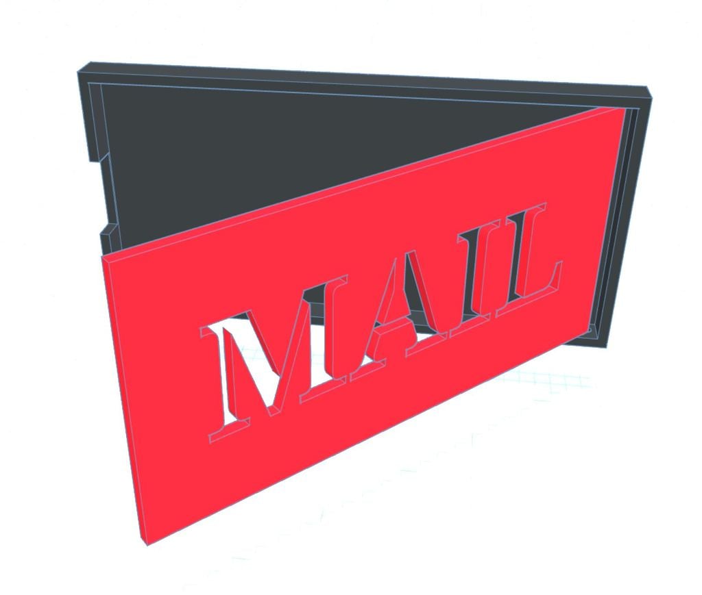 Mailbox Flag - Front mount, flip out