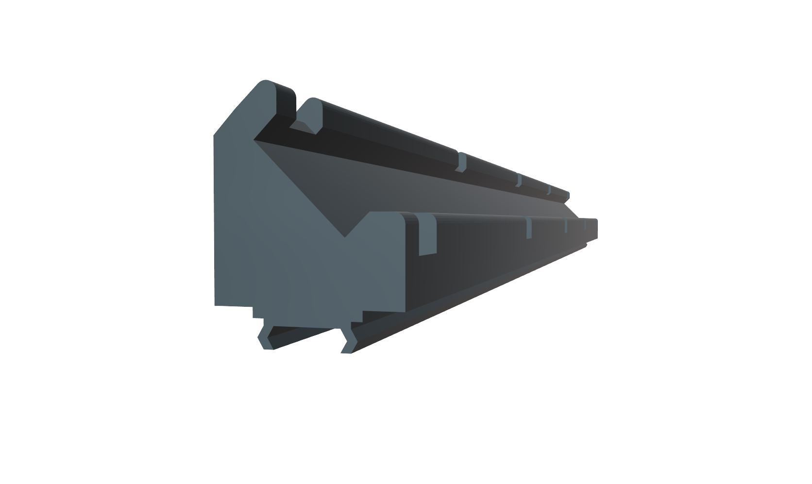 Clip in LED Strip Holder for Hypercube 3030 Extrusion
