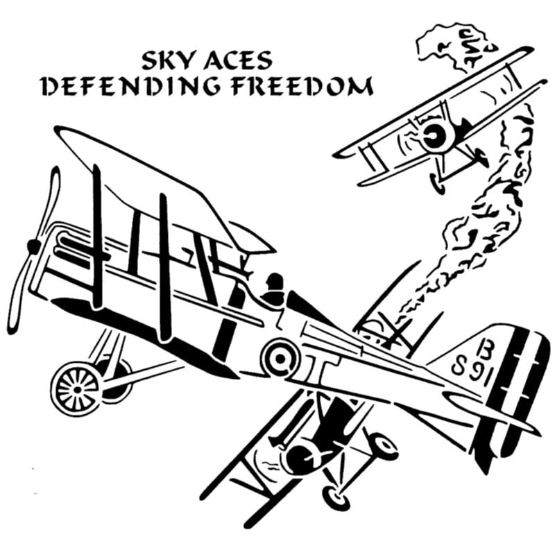 Plane stencil