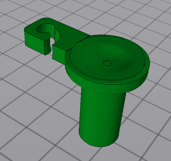 Anet A8 Extruder button with filament guide
