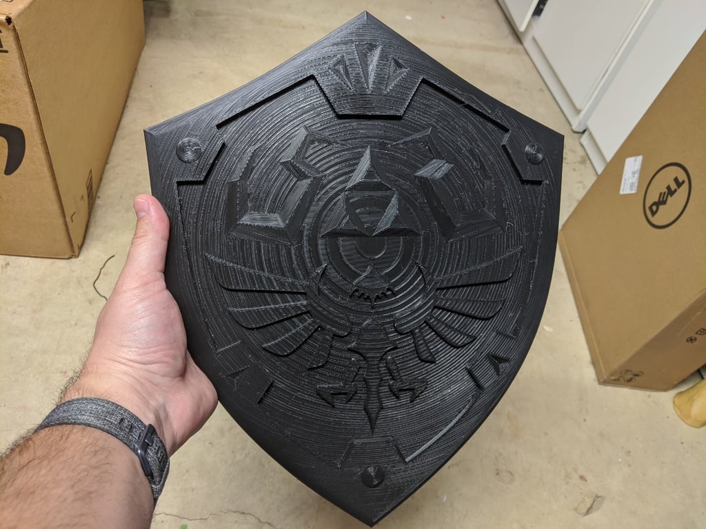 Zelda Hylian Shield with Handle (ender 5 +)