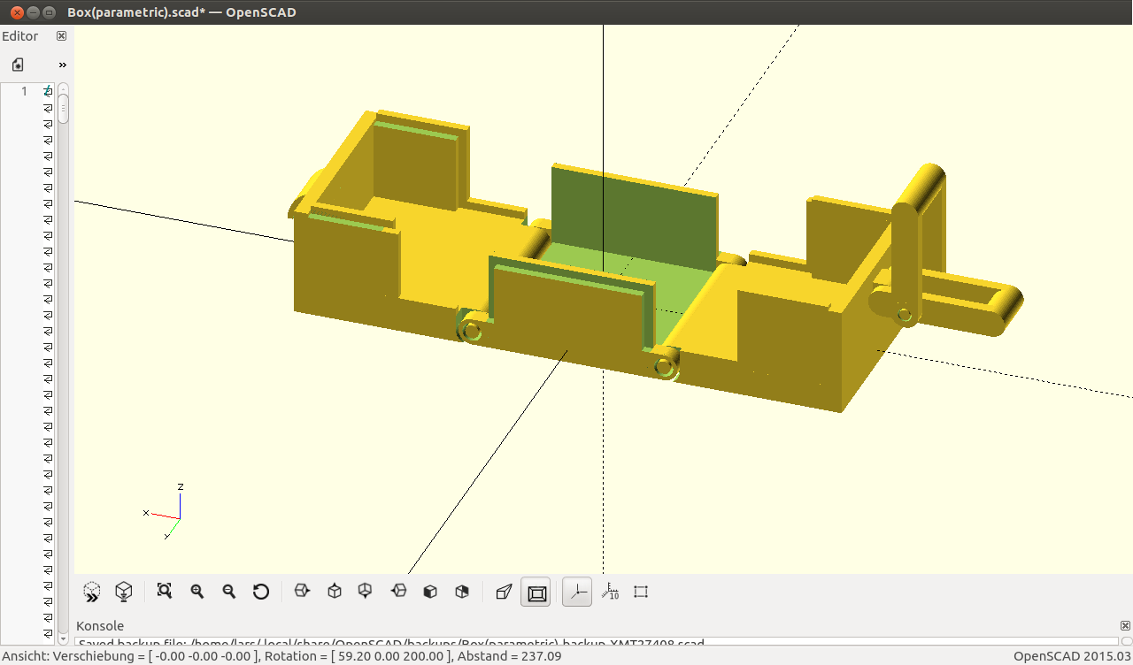 Parametric Box with Latch