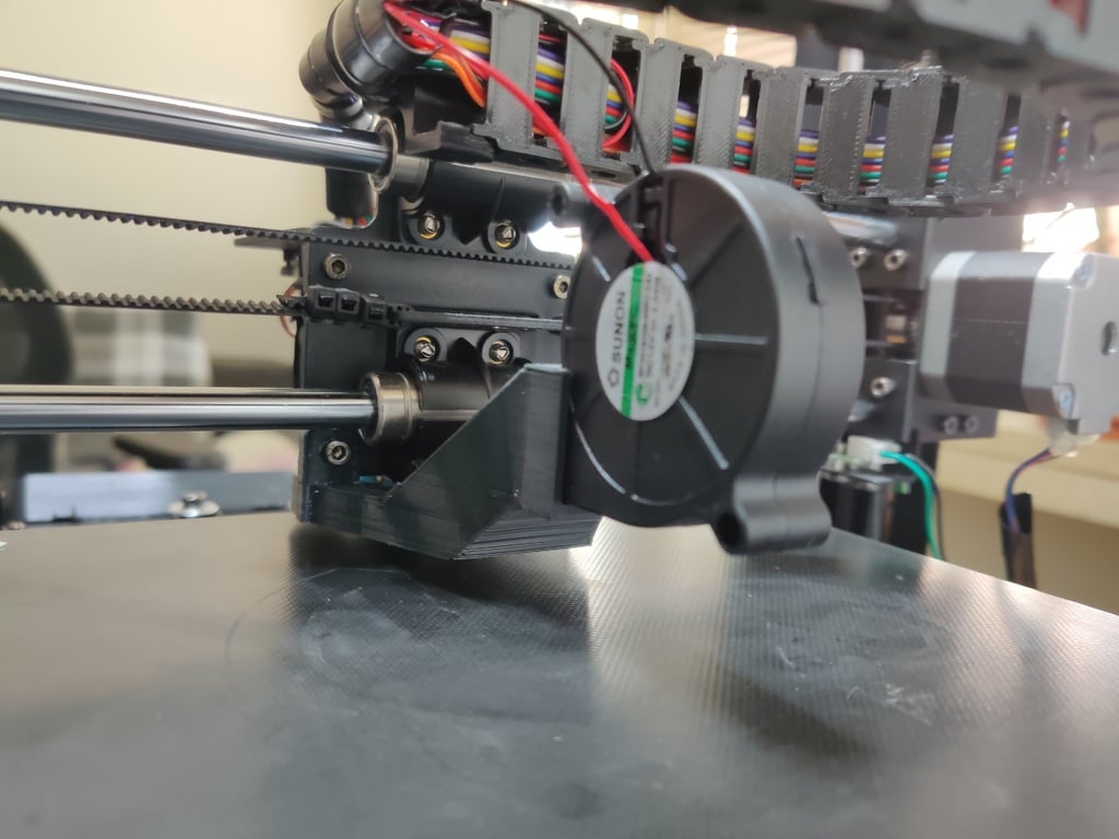 Anycubic I3 Mega Part Cooling Fan Duct + E3D V6 + BLTouch