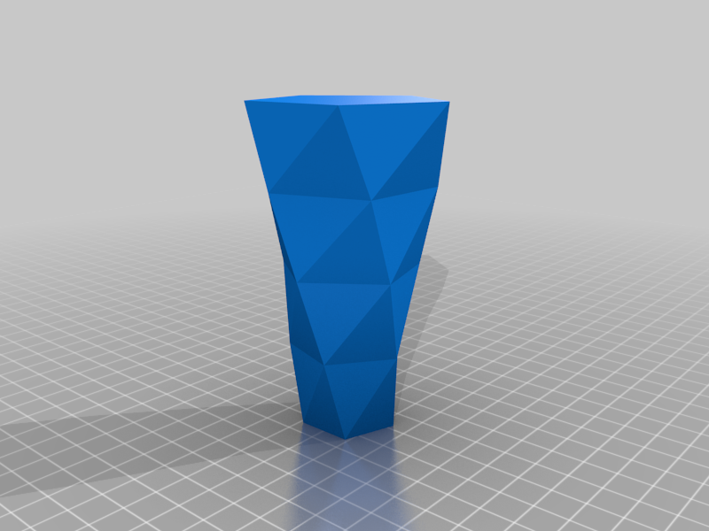 Low polygon vase