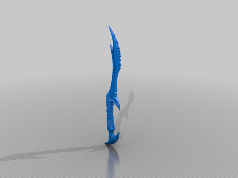 daedric dagger ( 3d_printing_maniac ) - one piece