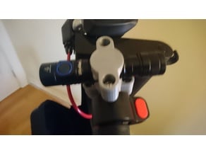 Slimmed Down Bicycle or Scooter Flashlight Holder 