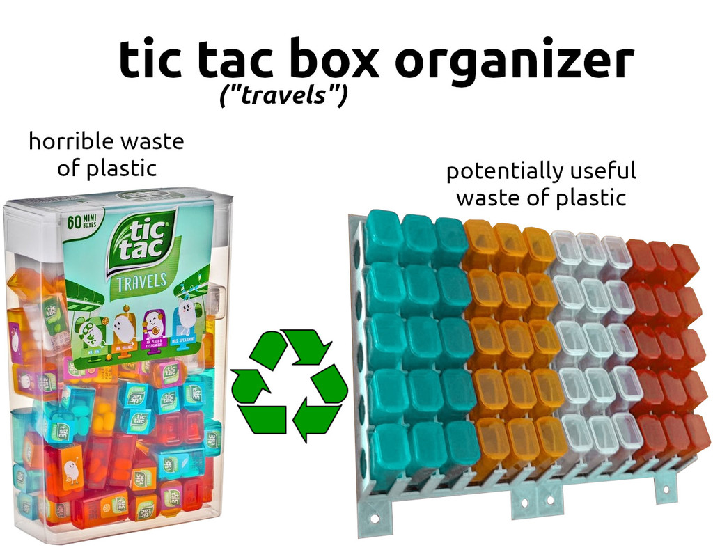 Tic Tac "Travels" organizer/holder