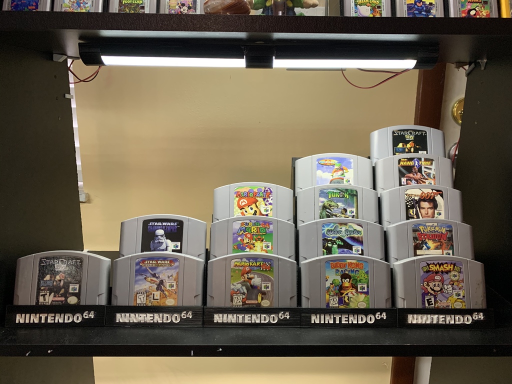 Nintendo 64 Game Cartridge Display Stands