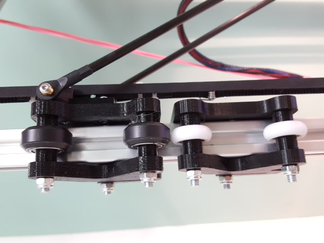 Sliders/Carriage for Delta Kossel 2020 Original Wheels and Openbuilds Part Store V Wheels