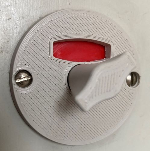 Door lock cap 48 mm diameter + lock turning knob