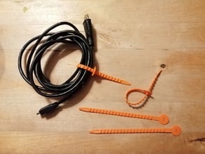Flexible reusable cable tie