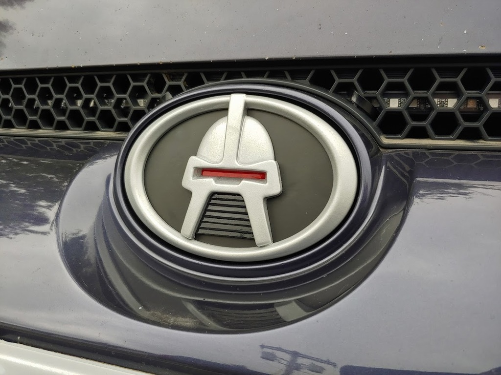 Cylon Head Helmet Car Emblem Badge Logo for Scion Toyota & Others Battlestar Galactica