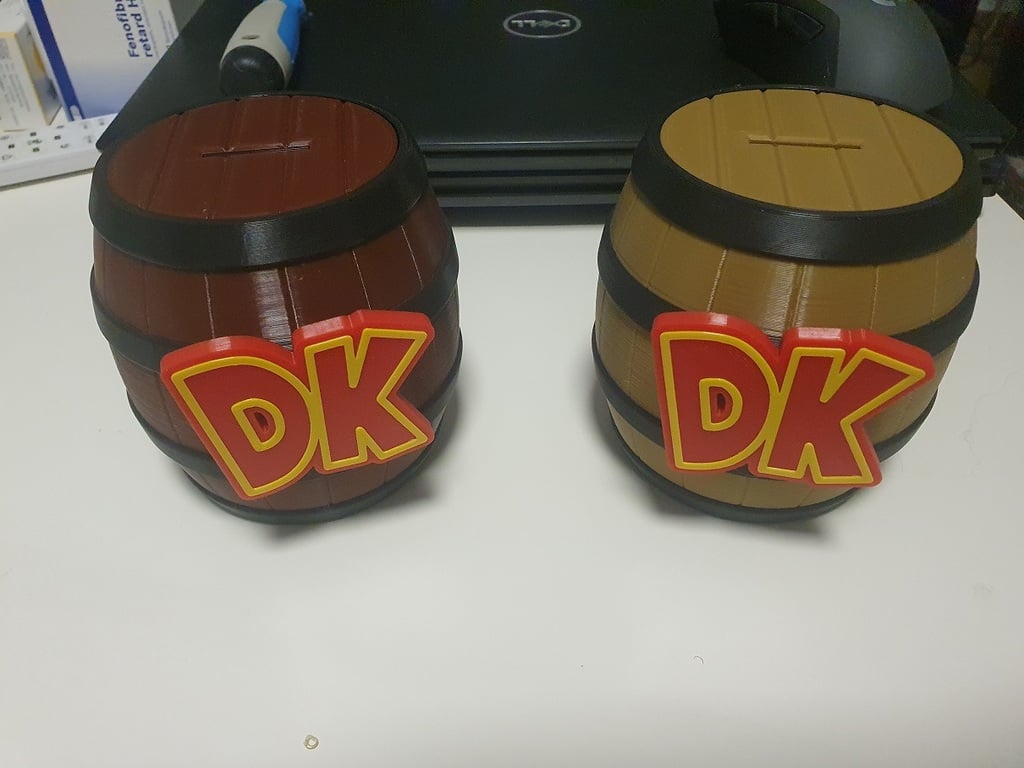 DK Barrel with Lid (Piggy Bank or Closed)