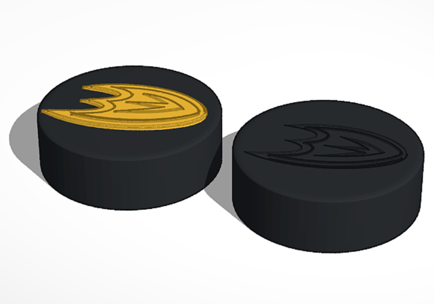 Anaheim Ducks NHL Hockey Puck Logo
