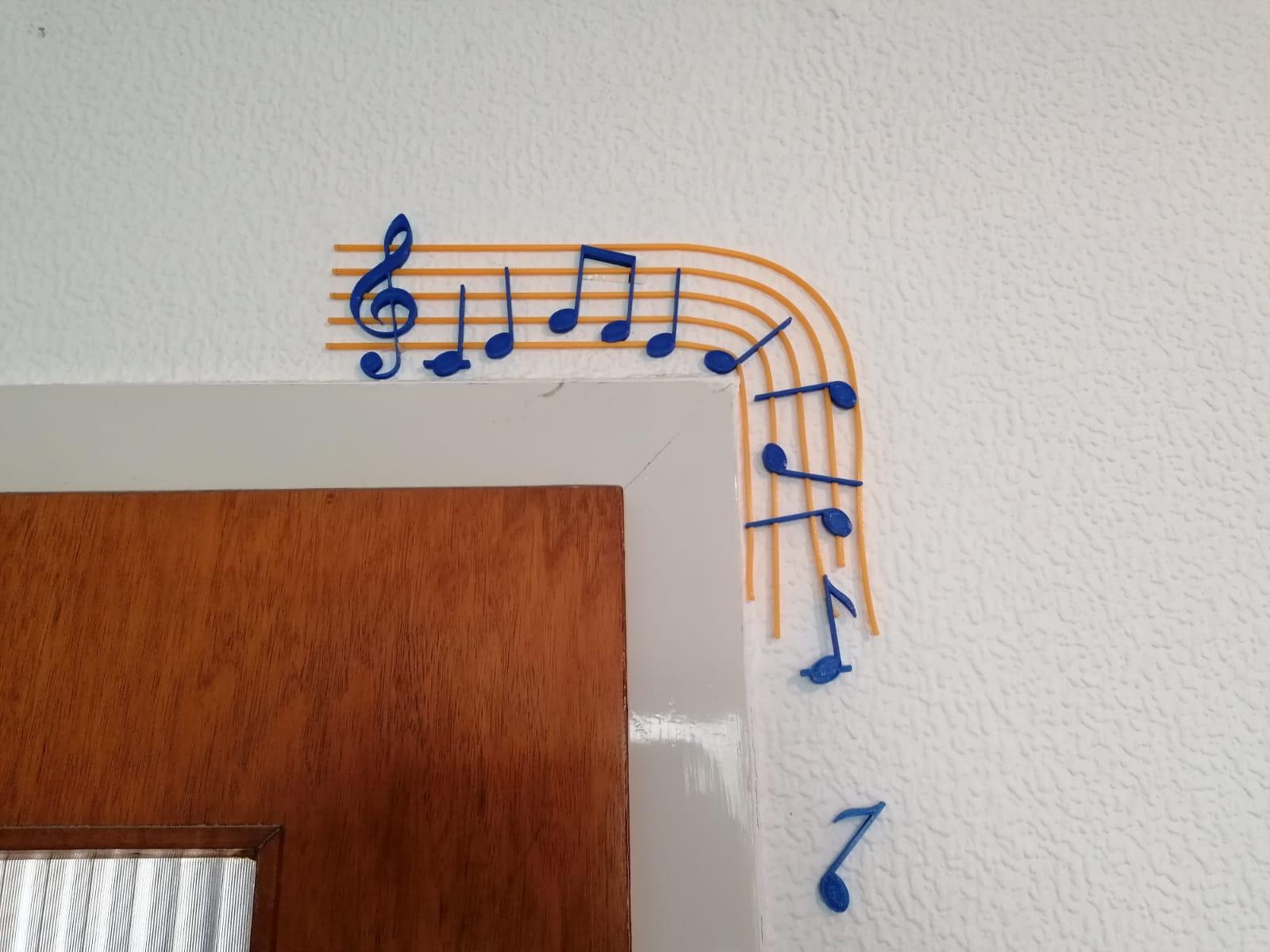Music door decoration